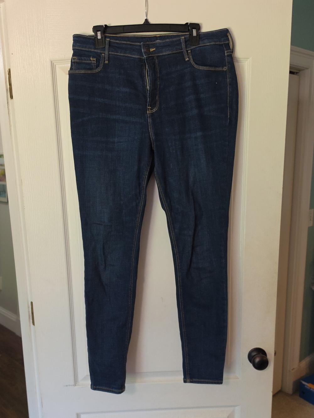 Old Navy Women's Dark Blue Rockstar Skinny Jeans